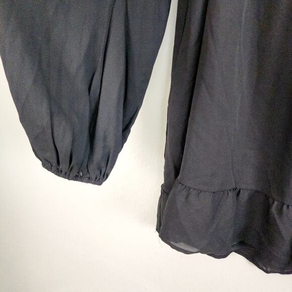 NWT Show Me Your Mumu Briar Black Square Neck Tunic Mini Dress S - Picture 7 of 16